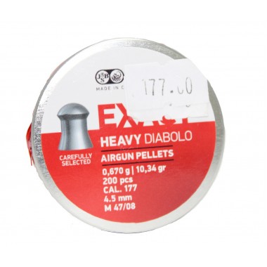 Кулі пневматичні JSB Diabolo Exact Heavy. Кал. 4.52 мм. 0.67 г. 200 шт/уп