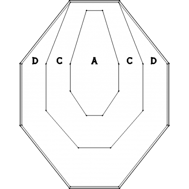 Мішень картонна IPSC класична (біла)
