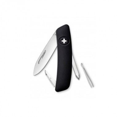 Нож Swiza D02, черный, 6 ф., Отвертка