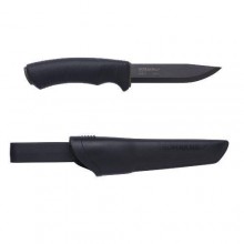 Нож Morakniv Bushcraft Black Carbon Steel (углеродная сталь, цвет клинока чёрный)