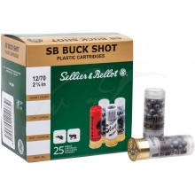 Патрон Sellier&Bellot BUCK SHOT 12/70 36g/4.5mm Felt