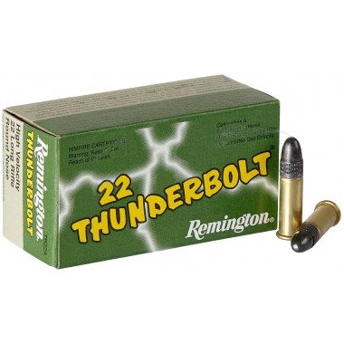 Патрон нарезной Remington Thunderbolt кал .22 LR пуля Round Nose 40гр (2.6г)